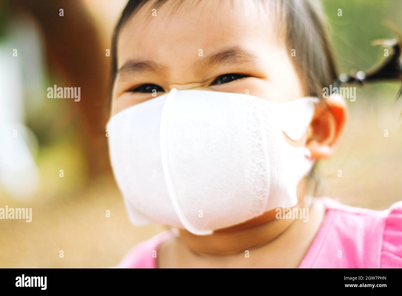 Close-up Portrait Of Cute Girl Stock Photo