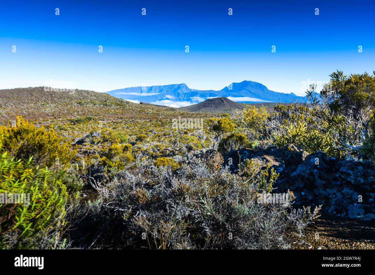 Piton des Neiges at Reunion Island Stock Photo Alamy