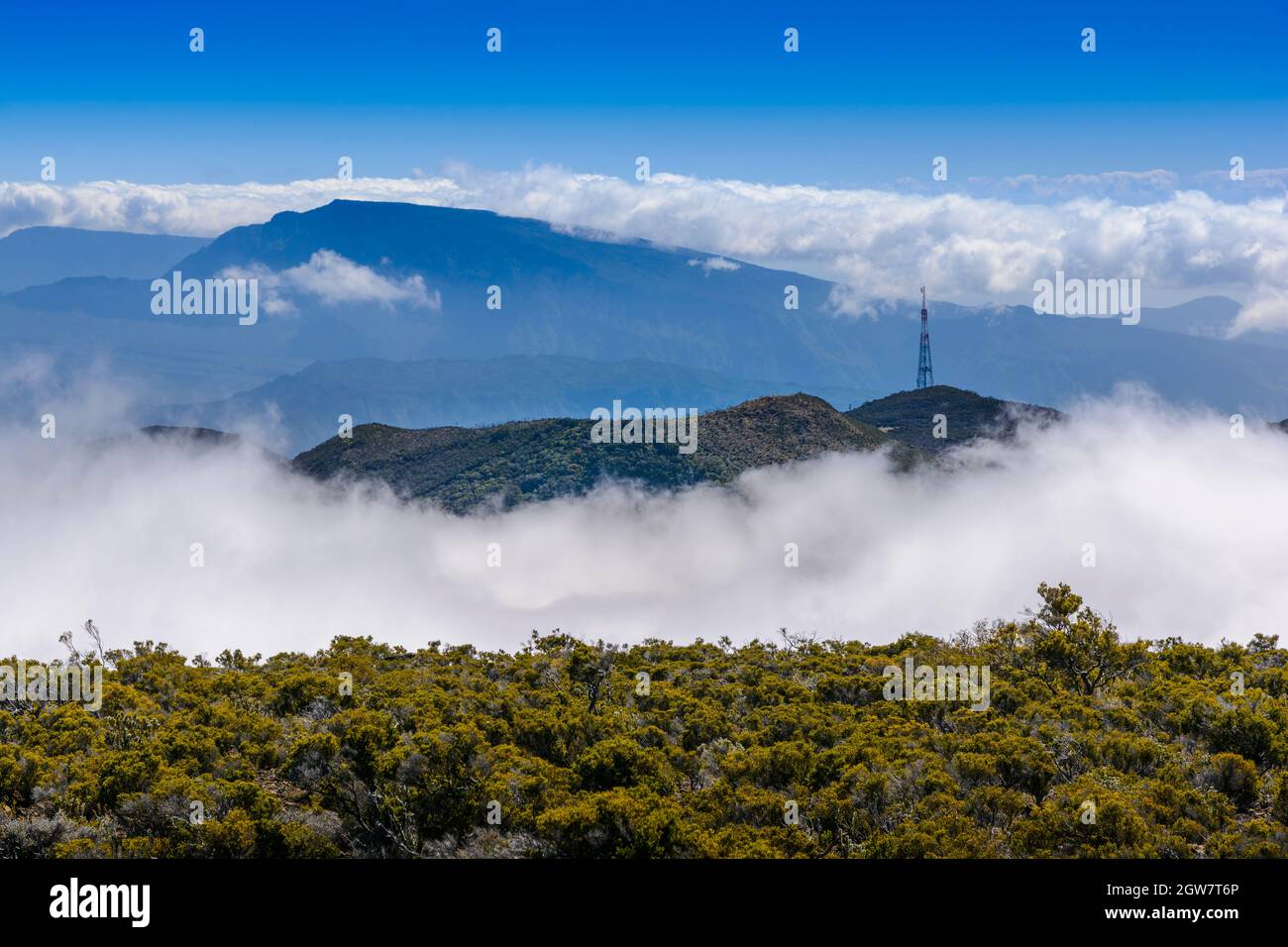 Piton des Neiges at Reunion Island Stock Photo Alamy