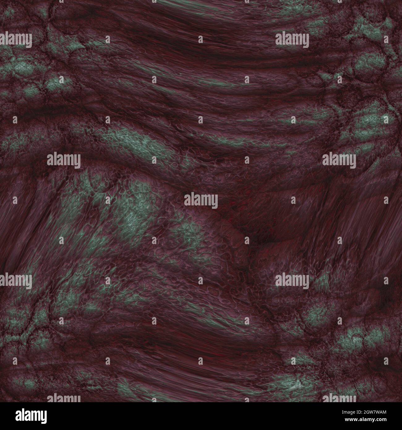 Rough surface of a leathery demonic alien hide 3D illustration seamless texture Stock Photo