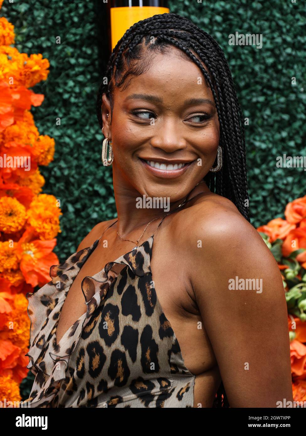 PACIFIC PALISADES, LOS ANGELES, CALIFORNIA, USA - OCTOBER 02: Actress Keke Palmer arrives at the Veuve Clicquot Polo Classic Los Angeles 2021 held at the Will Rogers State Historic Park on October 2, 2021 in Pacific Palisades, Los Angeles, California, United States. (Photo by Xavier Collin/Image Press Agency/Sipa USA) Stock Photo