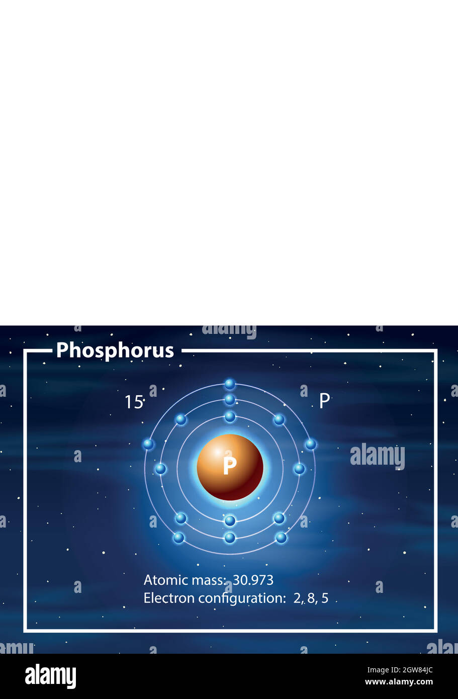 Phosphorus atom diagram concept Stock Vector Image & Art Alamy