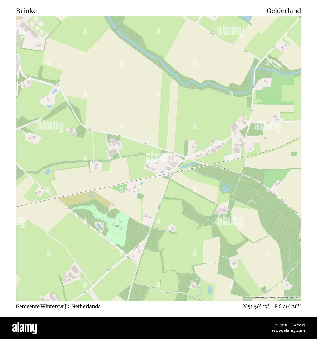 Brinke, Gemeente Winterswijk, Netherlands, Gelderland, N 51 56' 17'', E 6  40' 26'', map, Timeless Map published in 2021. Travelers, explorers and  adventurers like Florence Nightingale, David Livingstone, Ernest  Shackleton, Lewis and