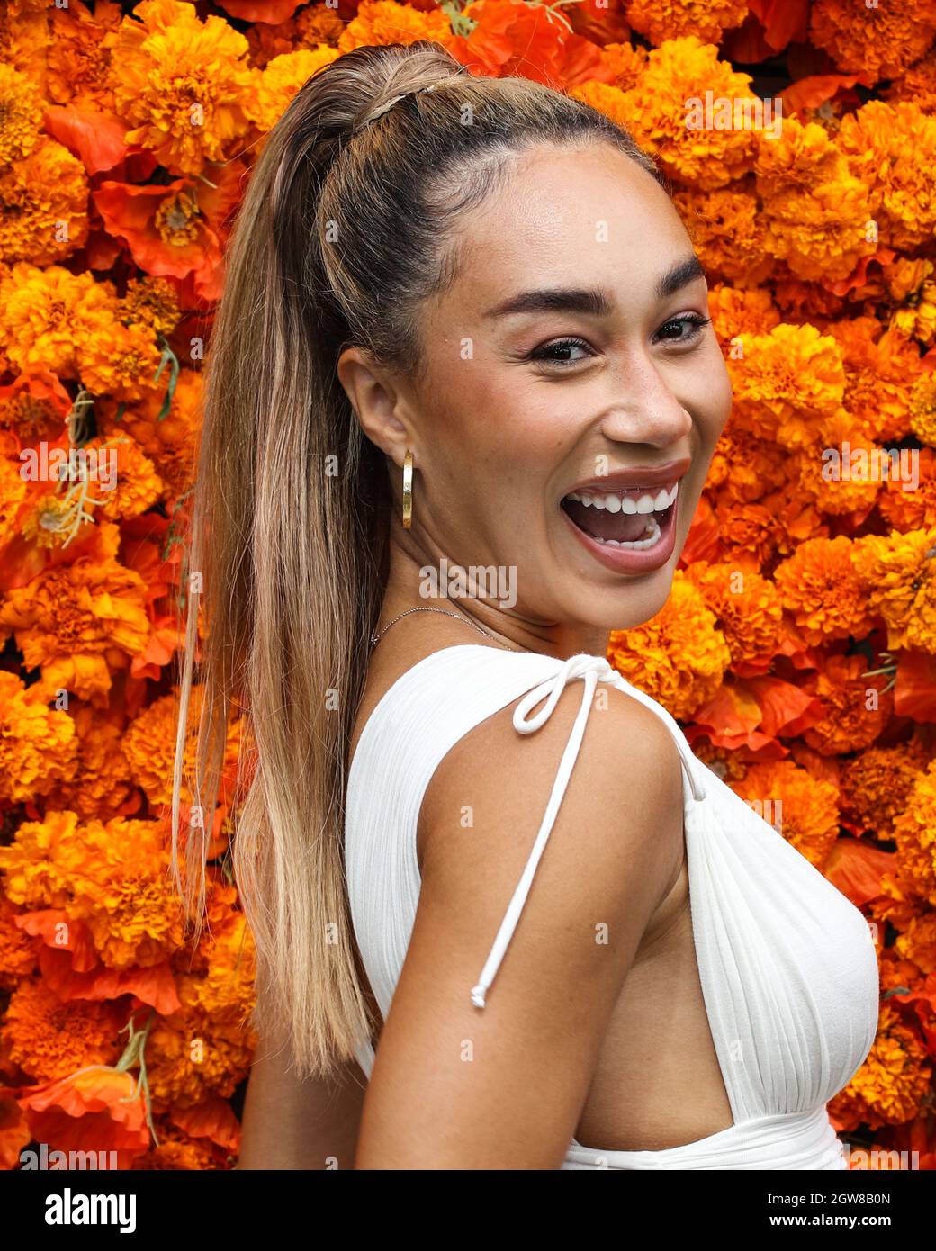 PACIFIC PALISADES, LOS ANGELES, CALIFORNIA, USA - OCTOBER 02: YouTuber Eva Gutowski arrives at the Veuve Clicquot Polo Classic Los Angeles 2021 held at the Will Rogers State Historic Park on October 2, 2021 in Pacific Palisades, Los Angeles, California, United States. (Photo by Xavier Collin/Image Press Agency/Sipa USA) Stock Photo