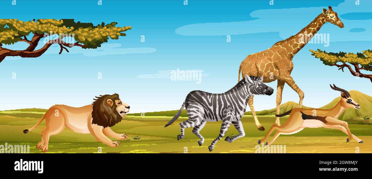 African scenery animals picture illustration hi-res stock photography and images - Alamy African scenery animals picture illustration hi-res stock photography and images - Alamy