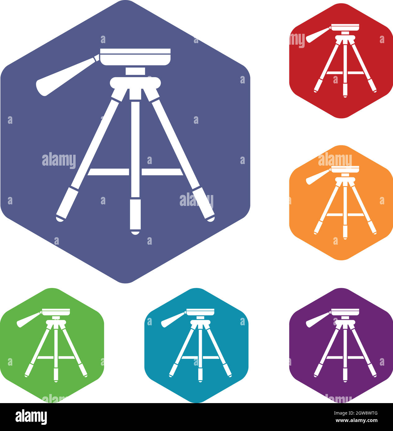 Tripod icons set Stock Vector Image & Art - Alamy