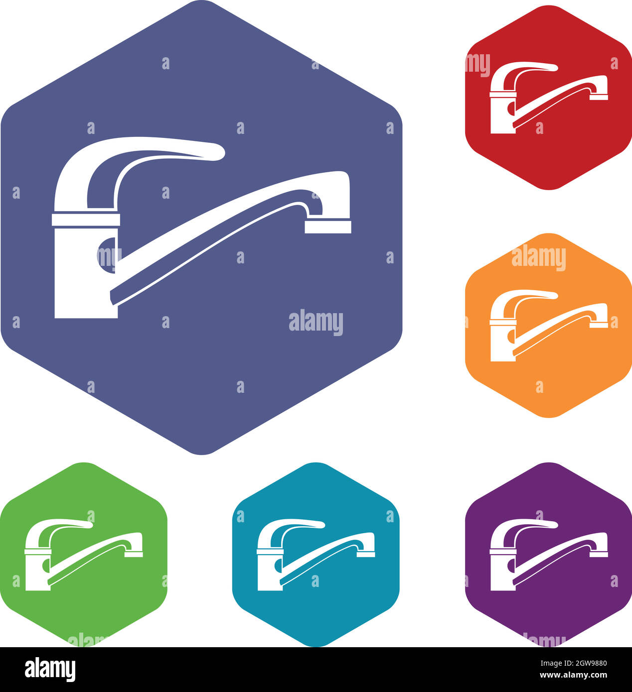 Water tap icons set Stock Vector Image & Art - Alamy