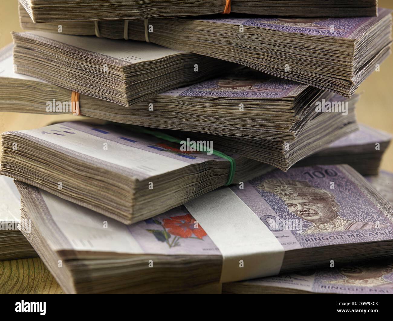 Stack malaysia ringgit one hi-res stock photography and images - Alamy
