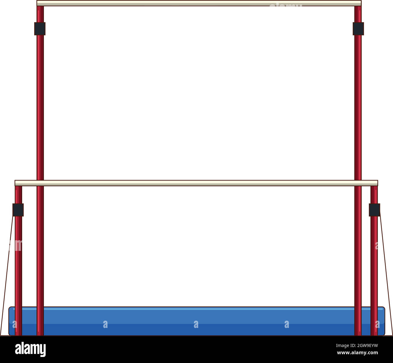 Uneven bars gymnastics Stock Vector Images Alamy