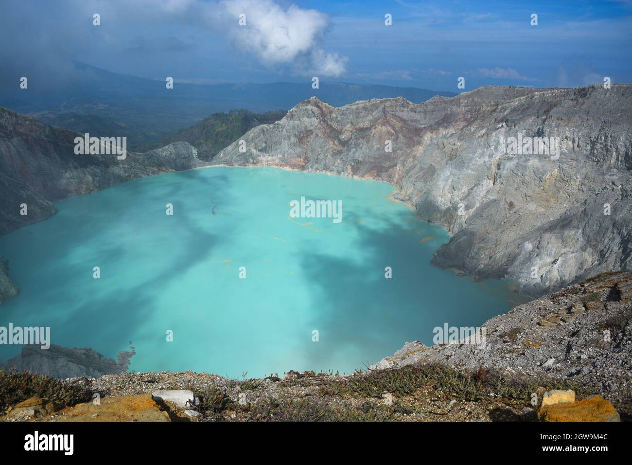 Ijen crater aerial hi-res stock photography and images - Alamy