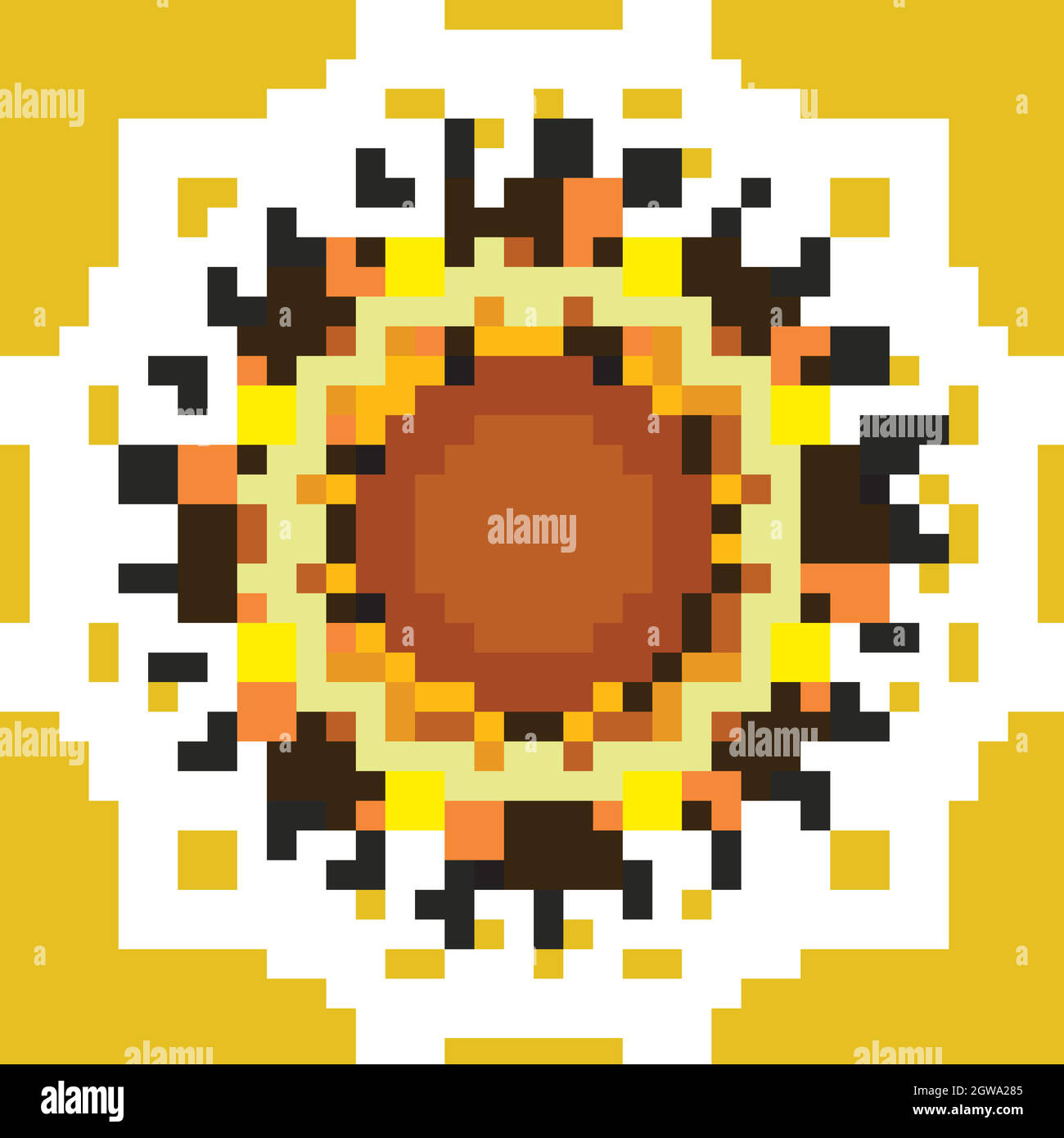 Mandala patterns on yellow background stock vector image art alamy