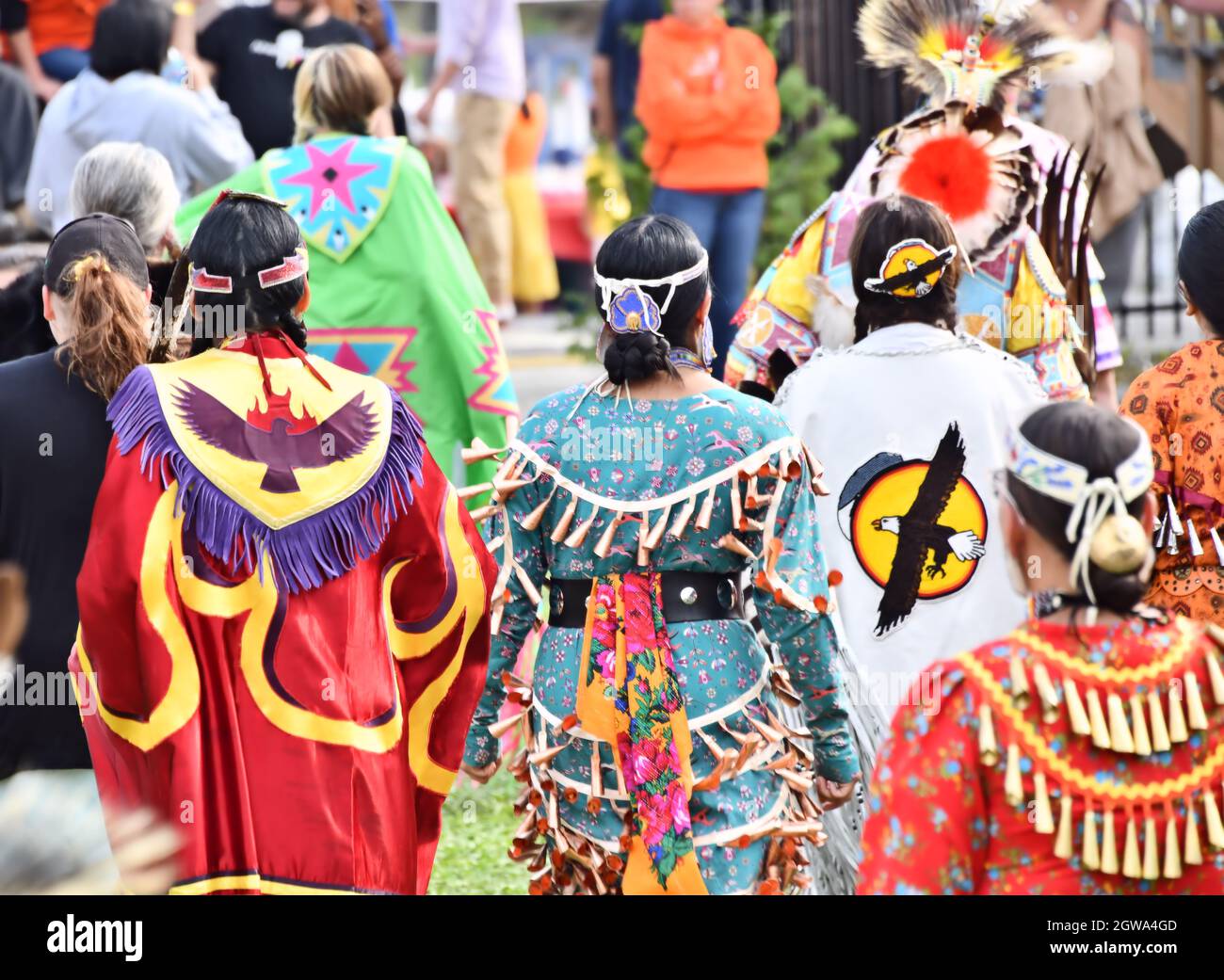 Ft. William , First Nations 2 day  pow wow, for celebration and healing. Stock Photo
