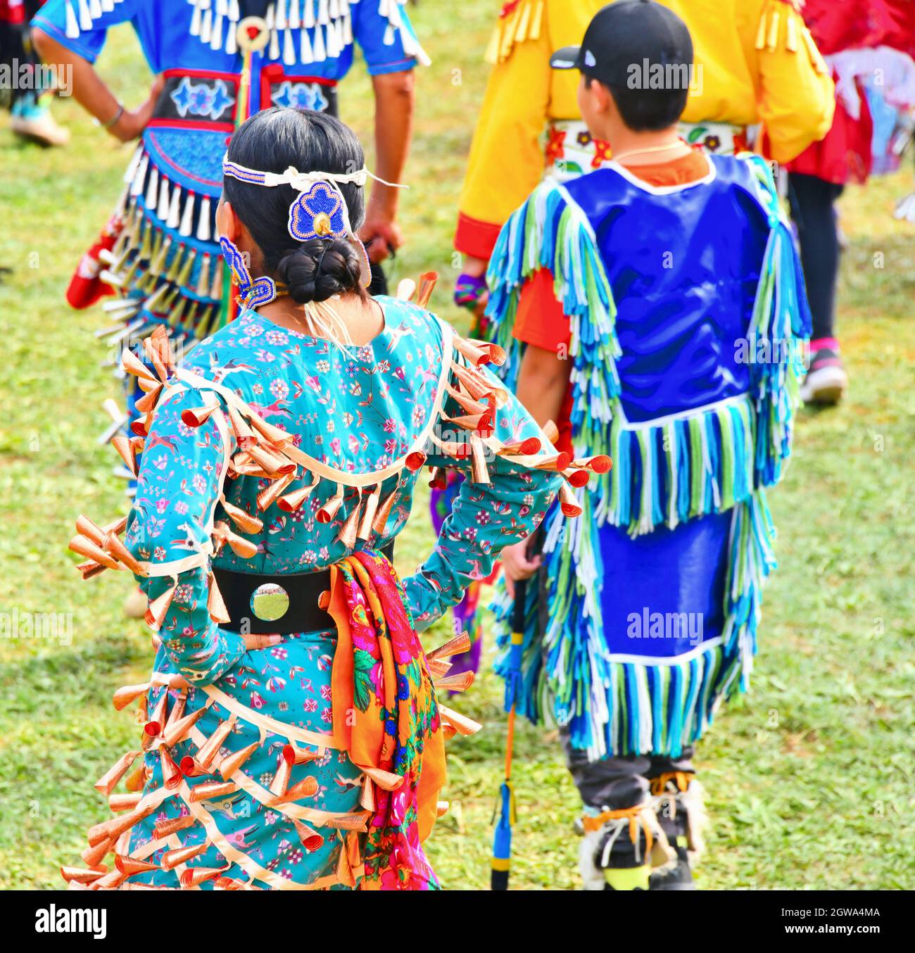 Ft. William , First Nations 2 day  pow wow, for celebration and healing Stock Photo