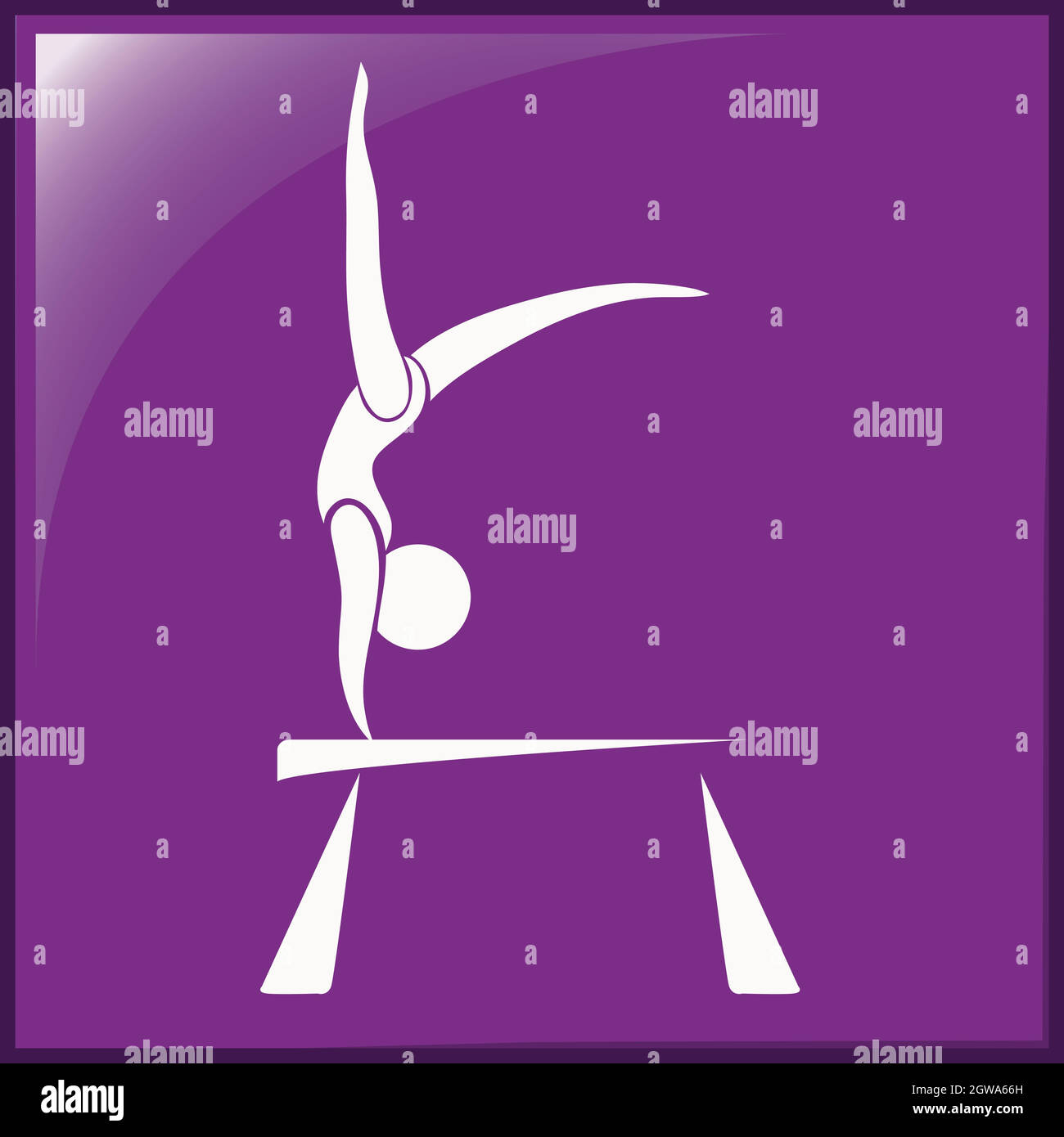 Gymnastics Balance Beam Stock Vector Images Alamy