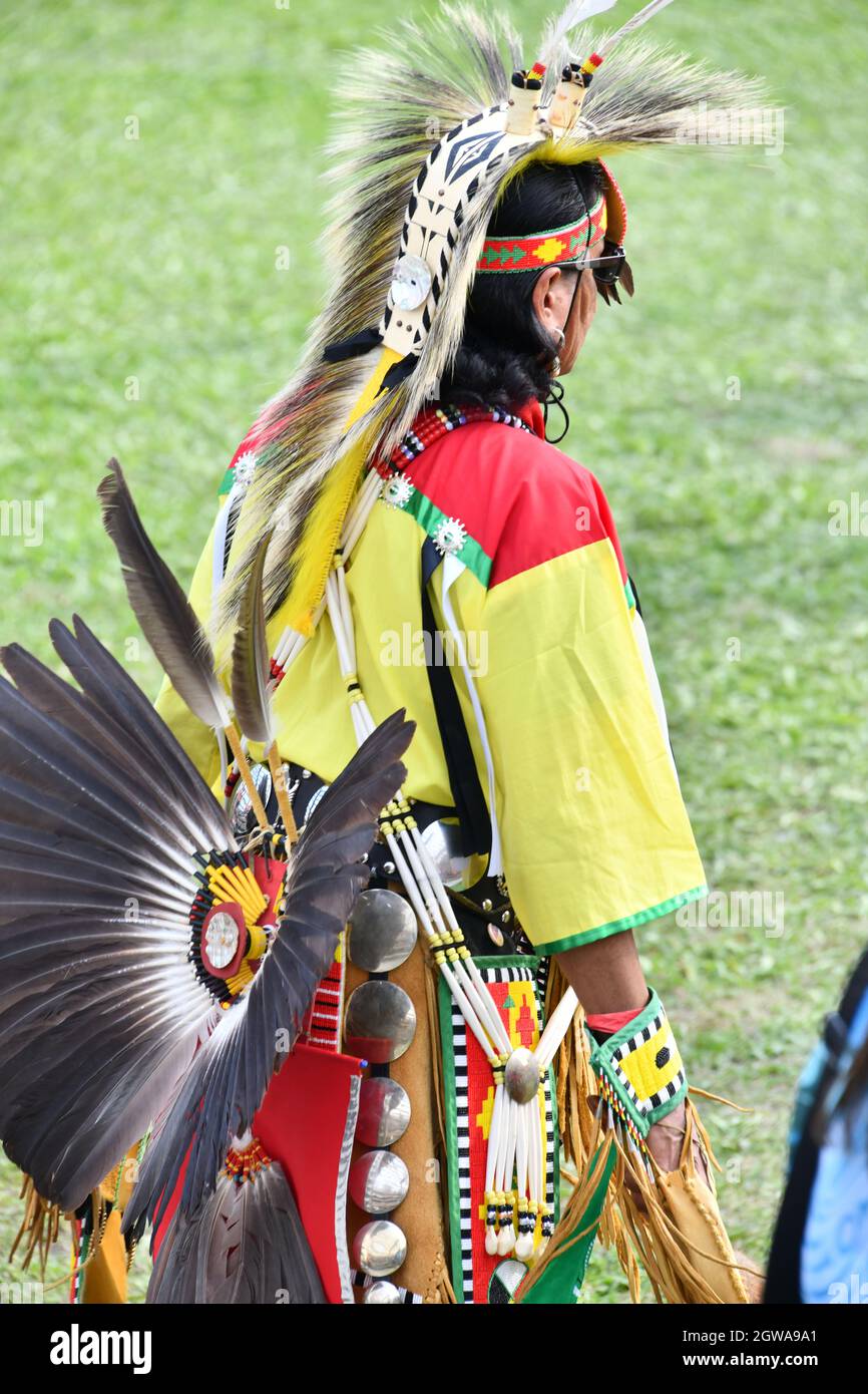 Ft. William , First Nations 2 day  pow wow, for celebration and healing. Stock Photo
