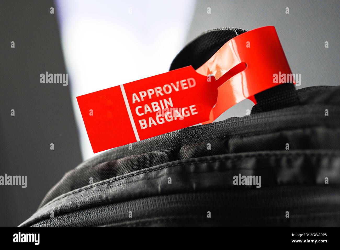 Approved cabin baggage. Travel concept. Hand luggage in international