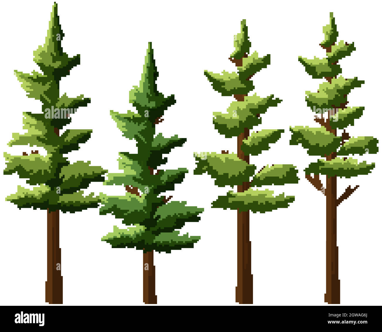Isolated tree on white background Stock Vector Image & Art - Alamy