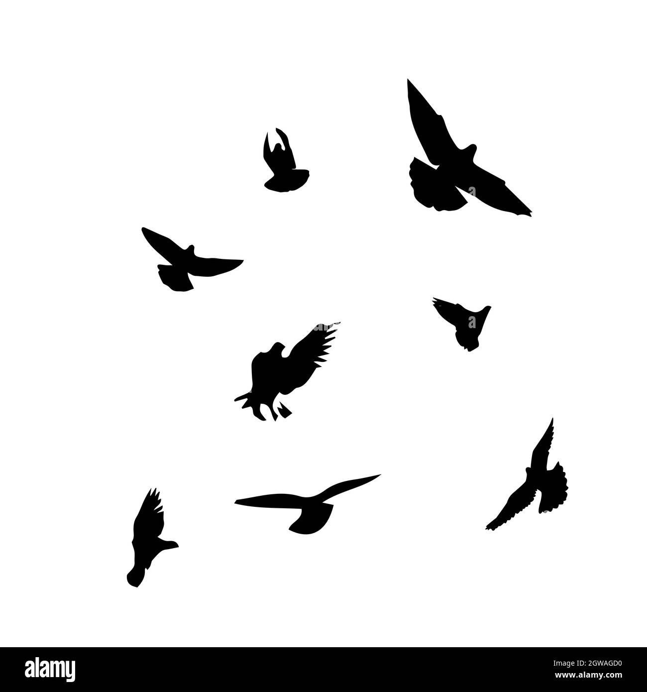 Flying Birds Vector Png Brown Flying Bird Drawing Clipart Free