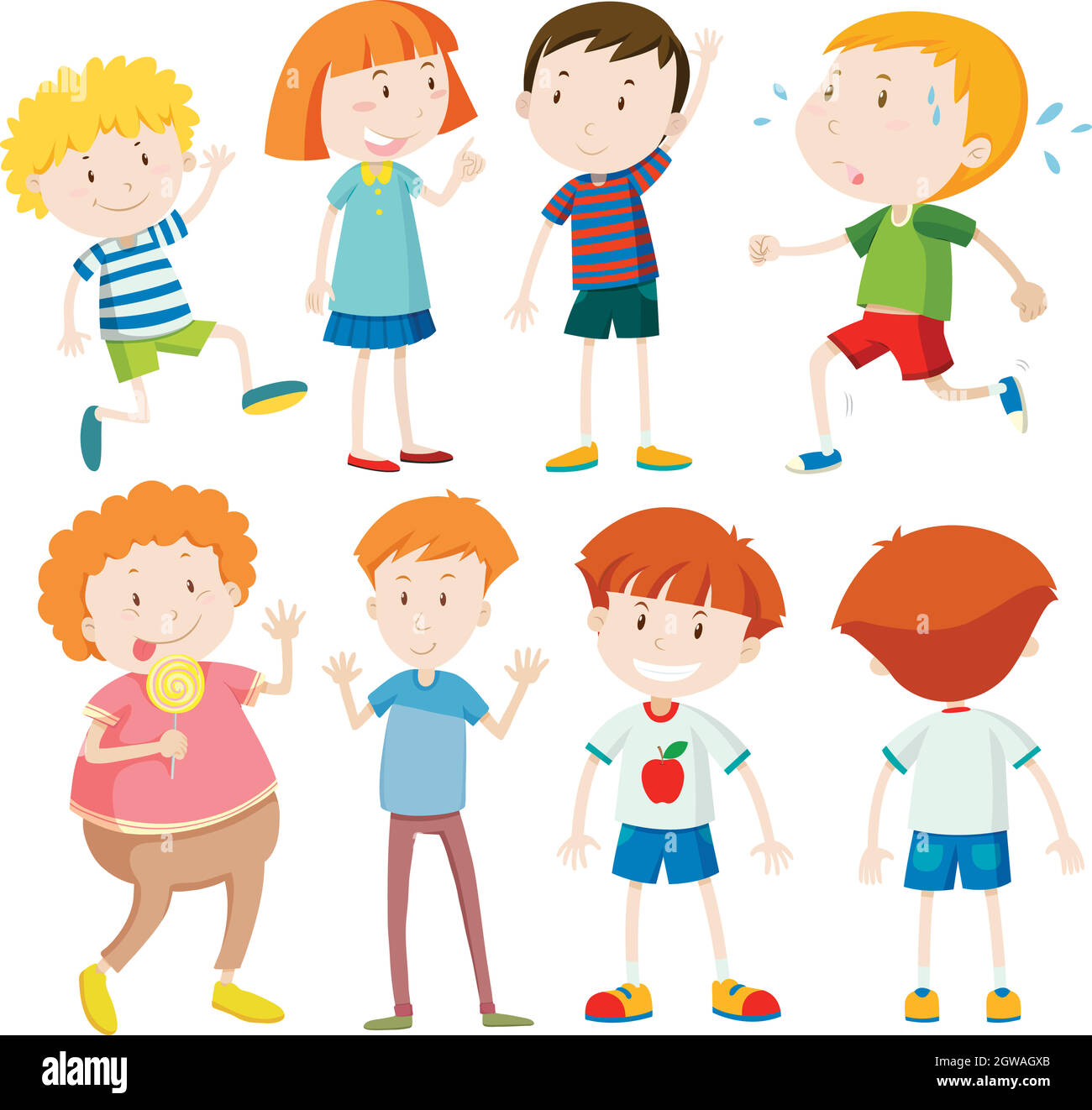 Different characters of boys and girls Stock Vector Image & Art - Alamy