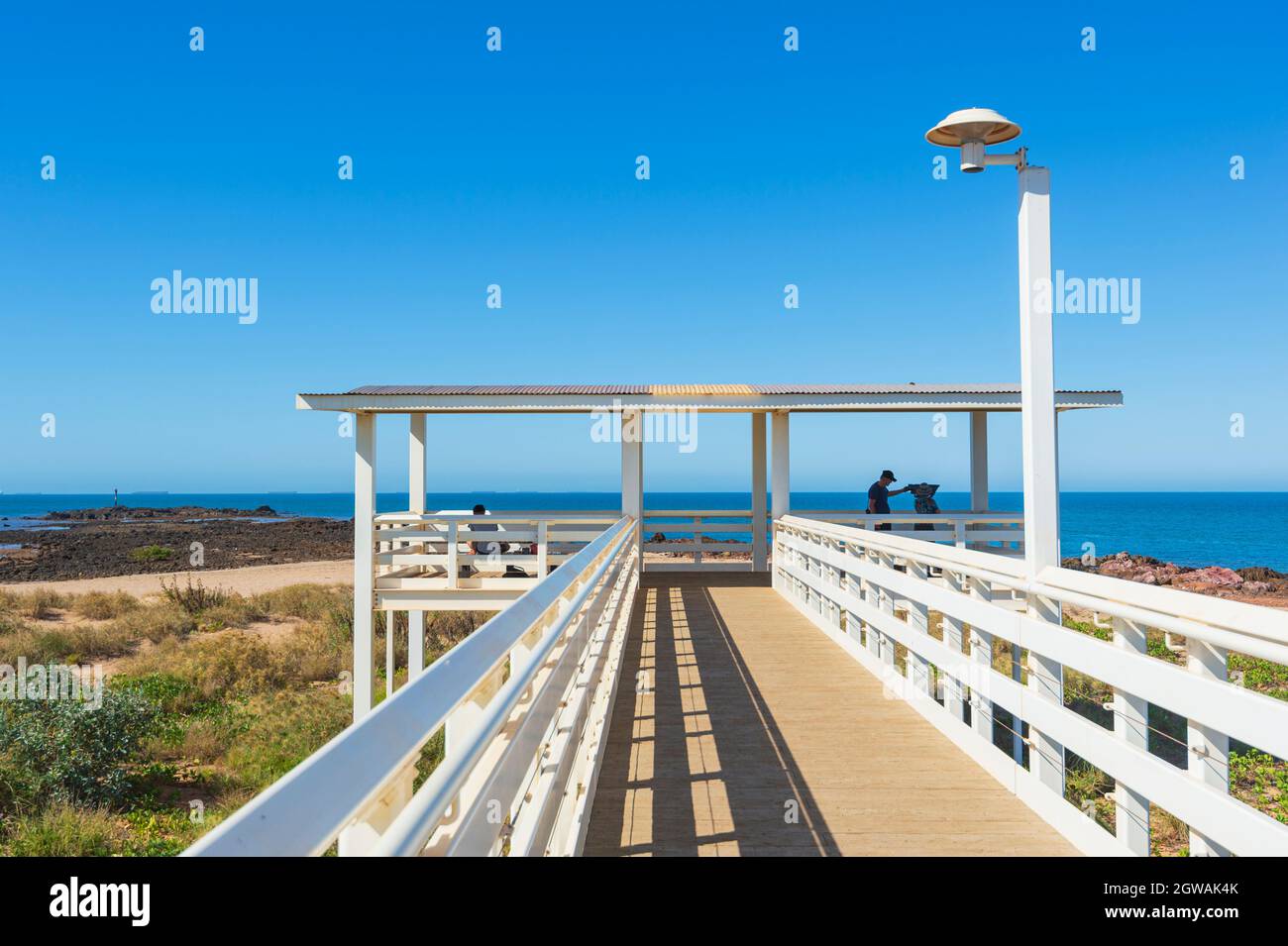 View of the new jetty at Point Samson, Pilbara, Western Australia