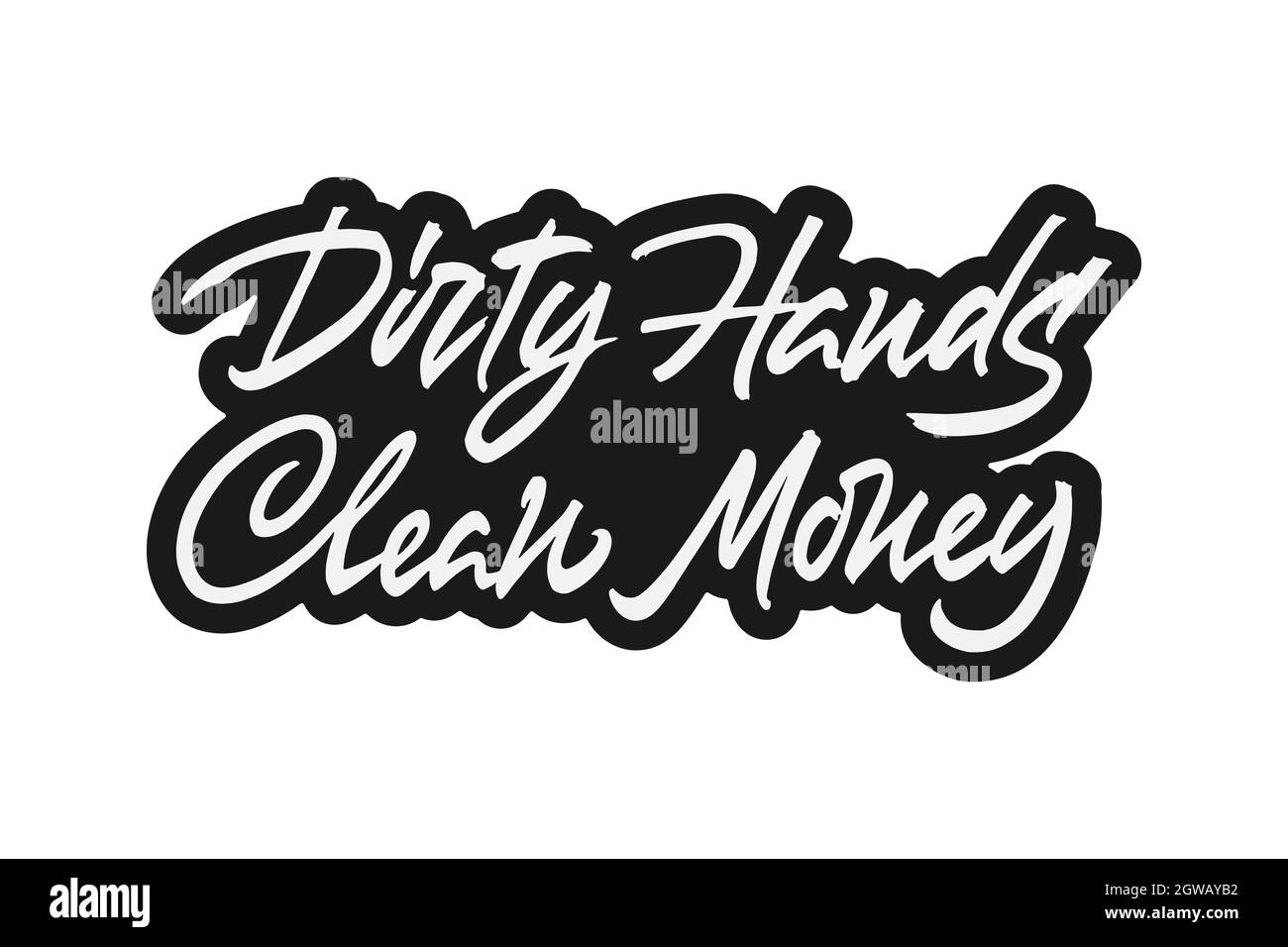 dirty hands clean money Sticker for Sale by hotifroti  Redbubble