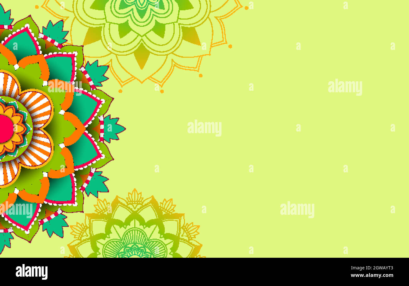 Background template with mandala pattern design Stock Vector Image & Art -  Alamy