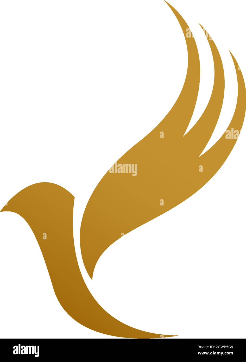 Bird dove icon logo design template illustration Stock Vector