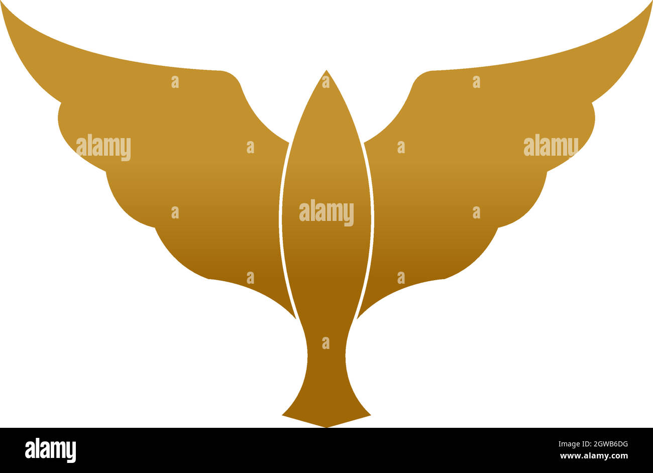 Bird dove icon logo design template illustration Stock Vector