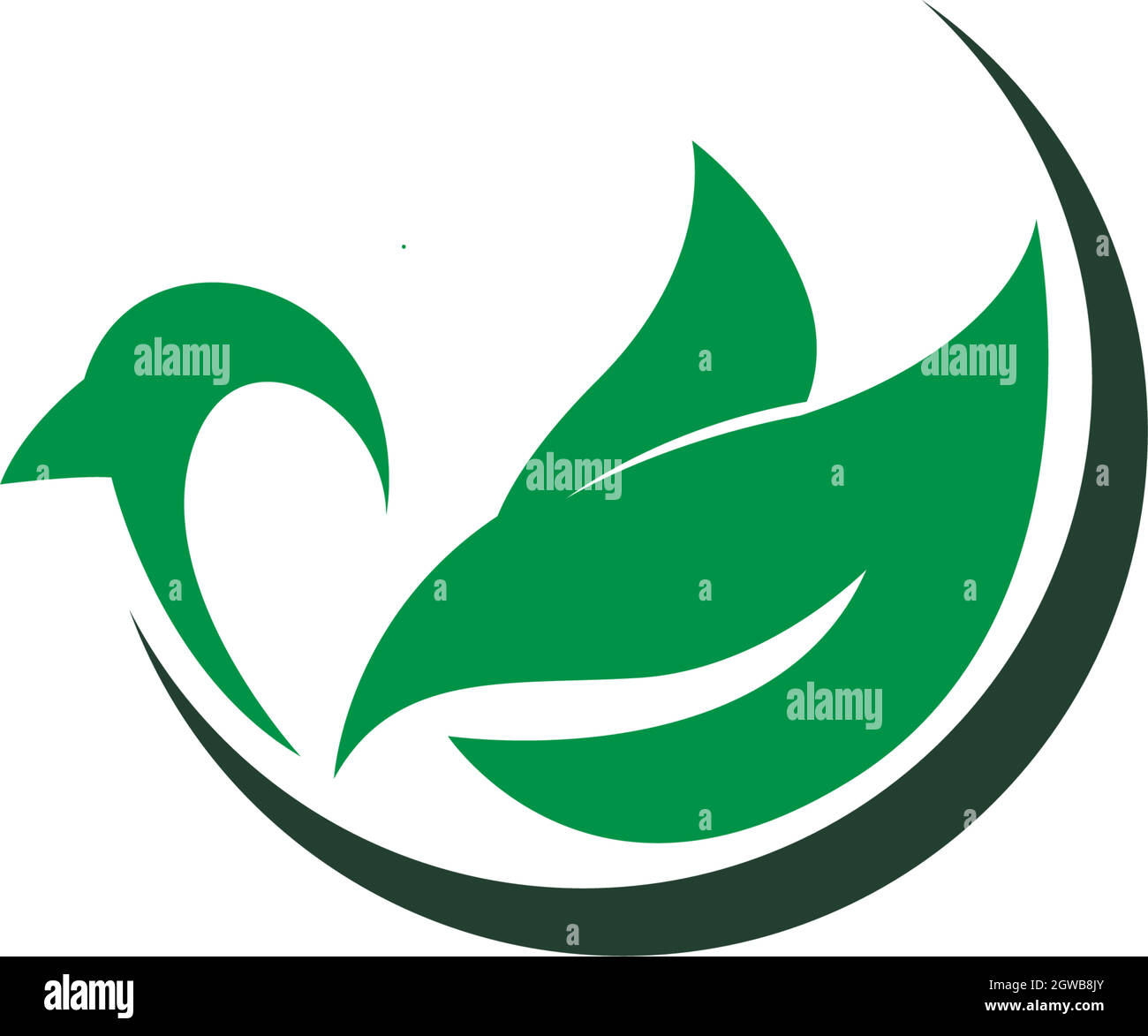 Bird dove icon logo design template illustration Stock Vector Image ...