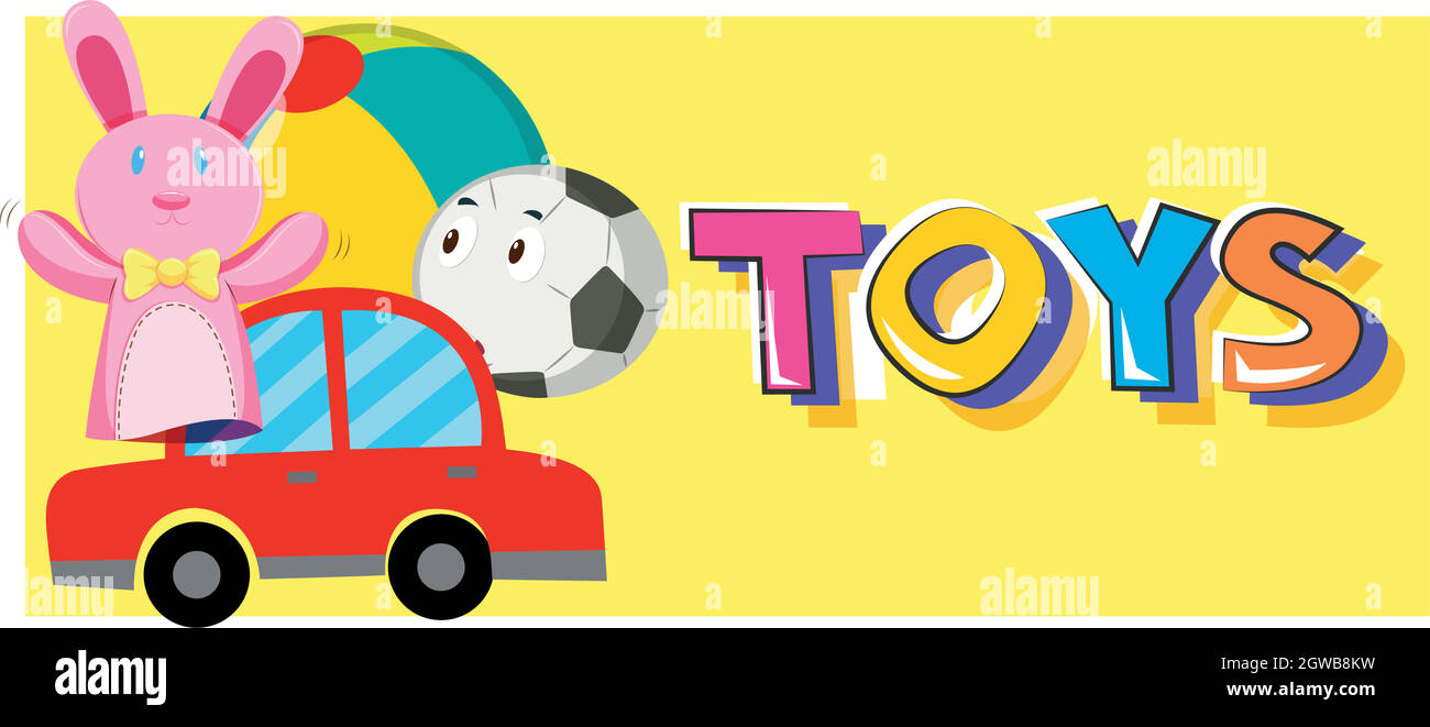 Word toys and different types of toys Stock Vector Image & Art Alamy