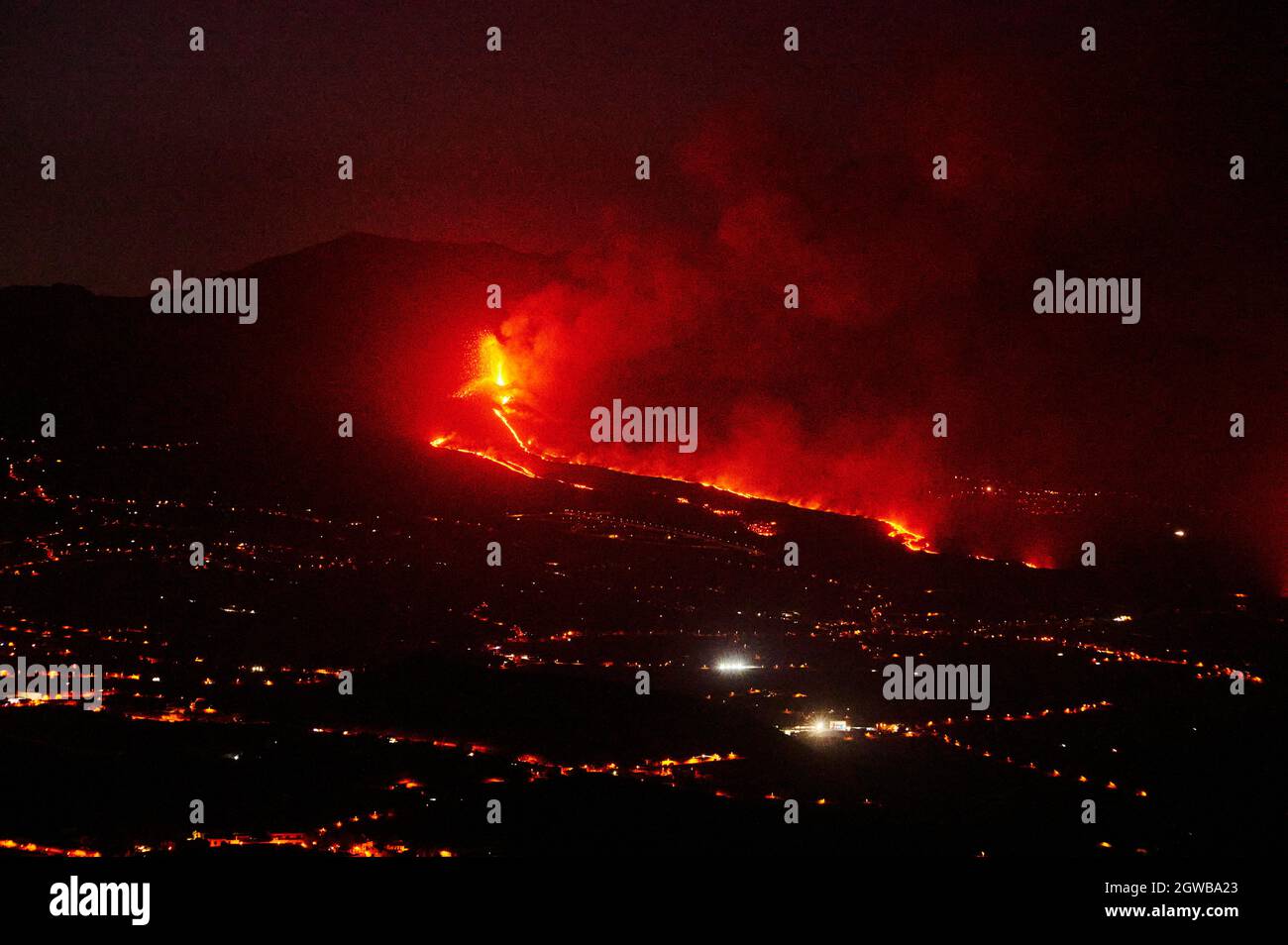 Volcanic eruption on La Palma October 2021 Stock Photo Alamy