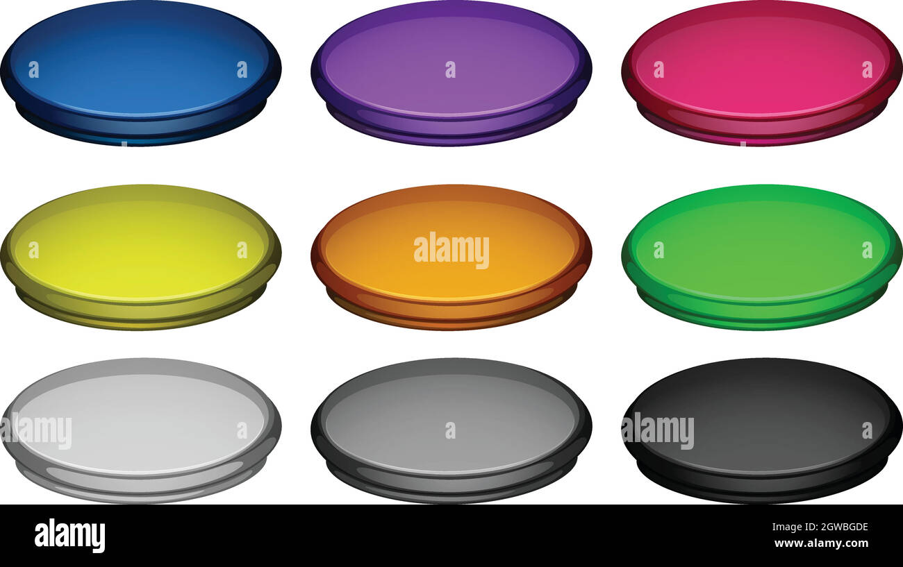Oval buttons Stock Vector Images - Alamy