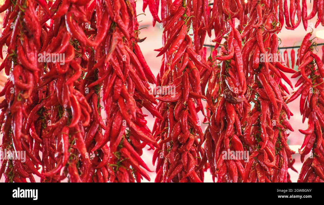 chili texture pepper background spicey horizontal no people Stock Photo