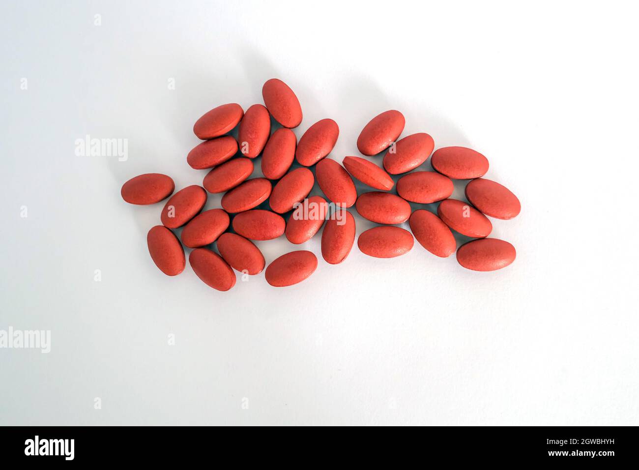 Ferrous Fumarate Pills With Vitamins For Treat Iron Deficiency Anemia
