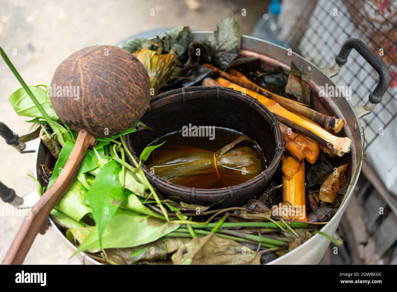 Thai Pot Medicine Made From Various Herbs Boiled Together Believed To
