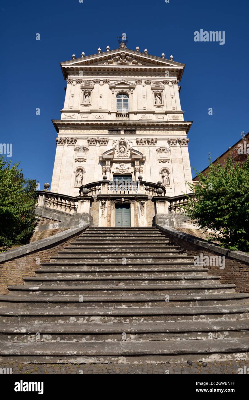 italy, rome, church of santi domenico e sisto Stock Photo Alamy