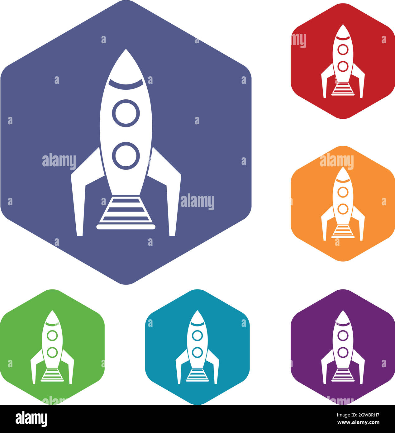 Rocket start up icons Stock Vector Images - Alamy