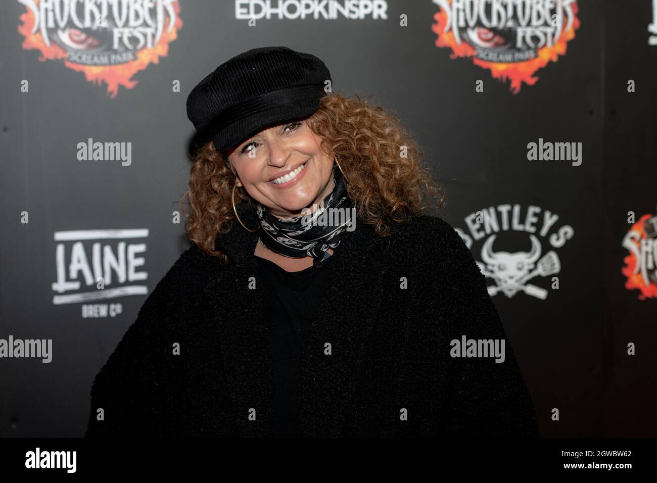 Crawley, UK. 01st Oct, 2021. Nadia Sawalha walks the red carpet at