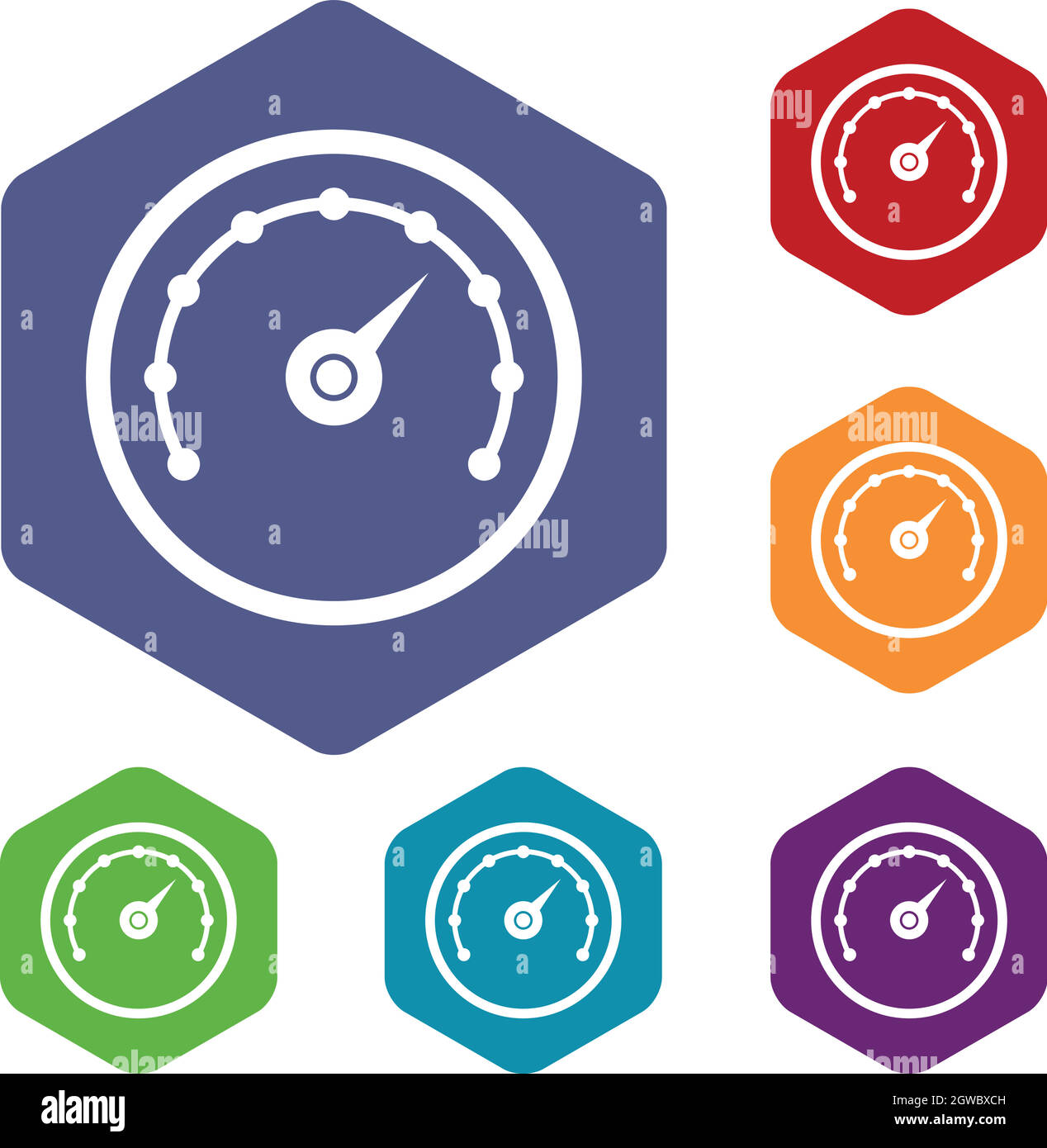 Speedometer icons set Stock Vector Image & Art - Alamy