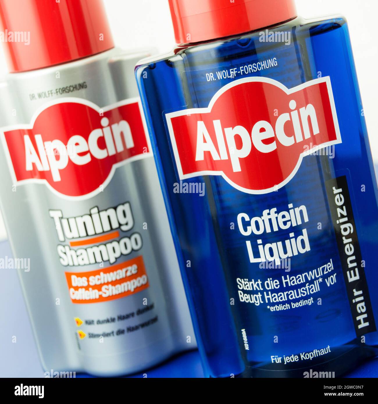 Hamburg, Germany - October 1 2021: Alpecin Coffein Liquid Hair Energizer  und Tuning Shampoo Stock Photo - Alamy