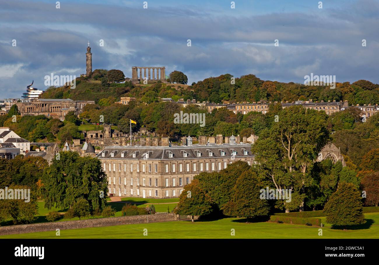 Holyrood Park, Edinburgh, Scotland, UK weather. 3rd October 2021. Sunshine and breezy in the