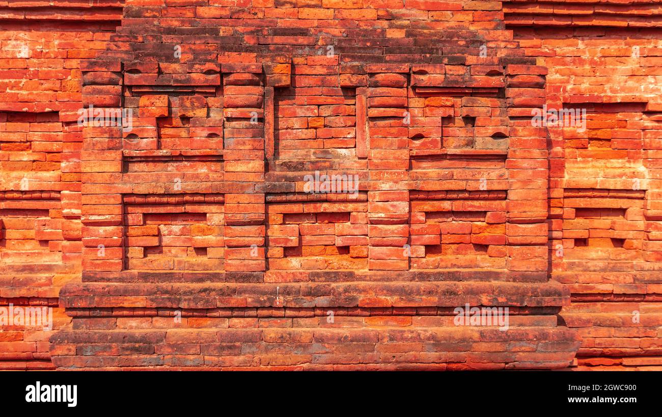 Red Old Bricks Background Wallpaper In Details Stock Photo - Alamy
