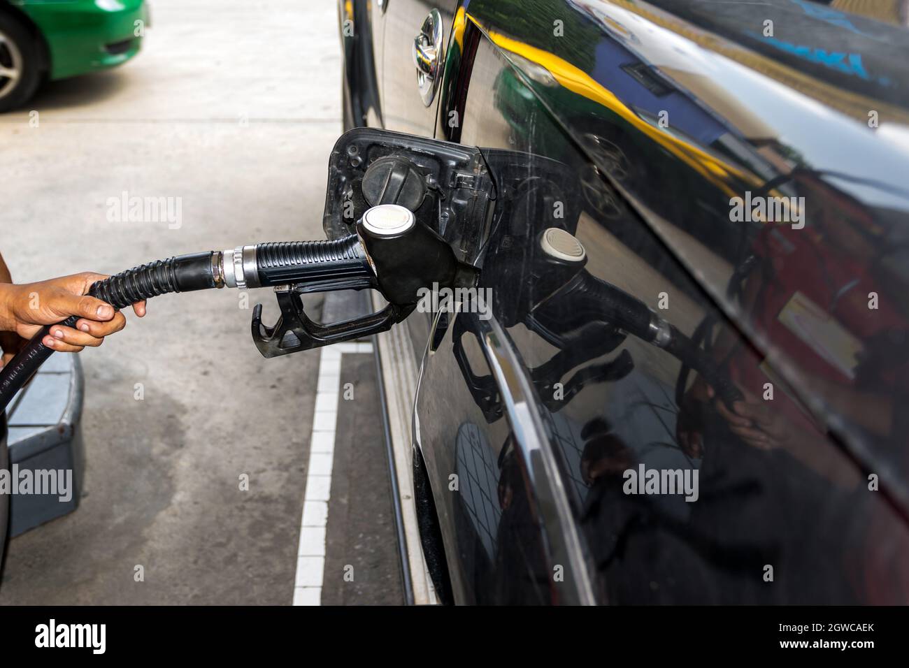 The Valvoline Fuel In Petrol Pumps Stock Photo Alamy