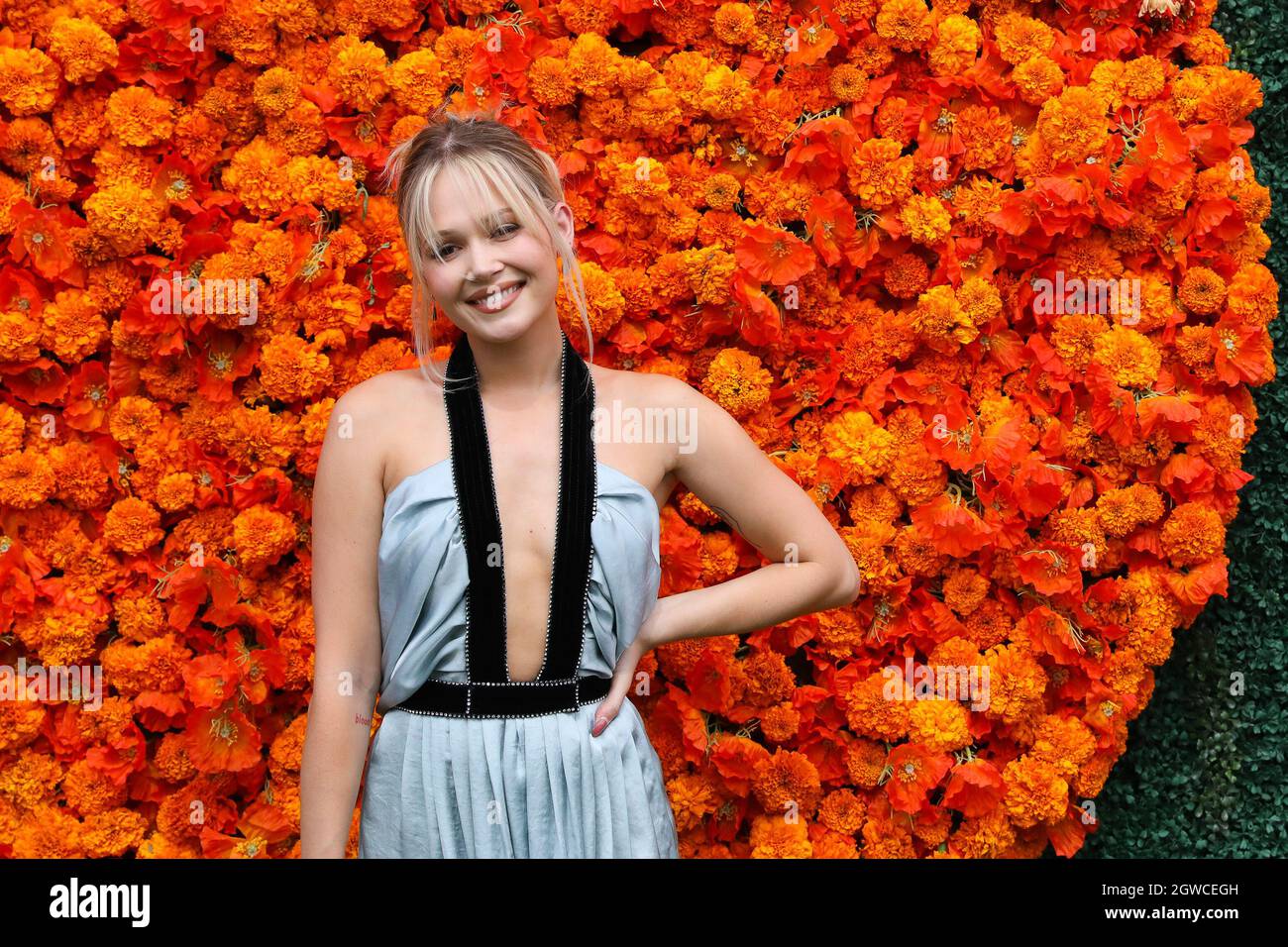 Los Angeles, USA. 02nd Oct, 2021. Kelli Berglund arrives at The Veuve