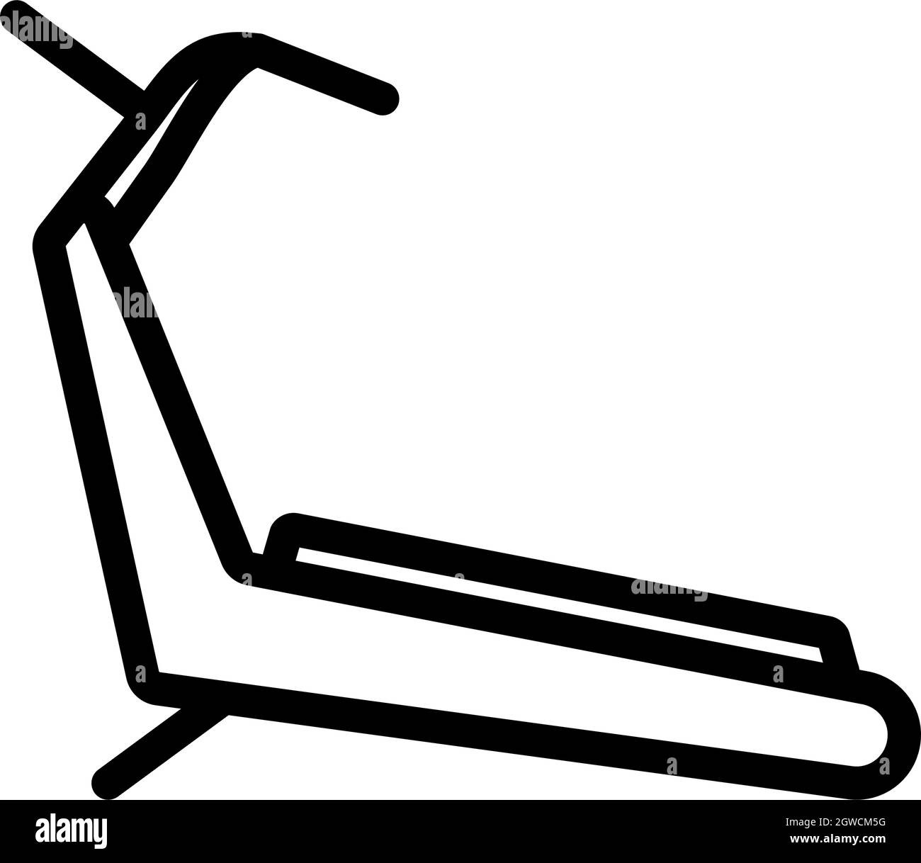 Icon Of Treadmill Stock Vector Image & Art Alamy