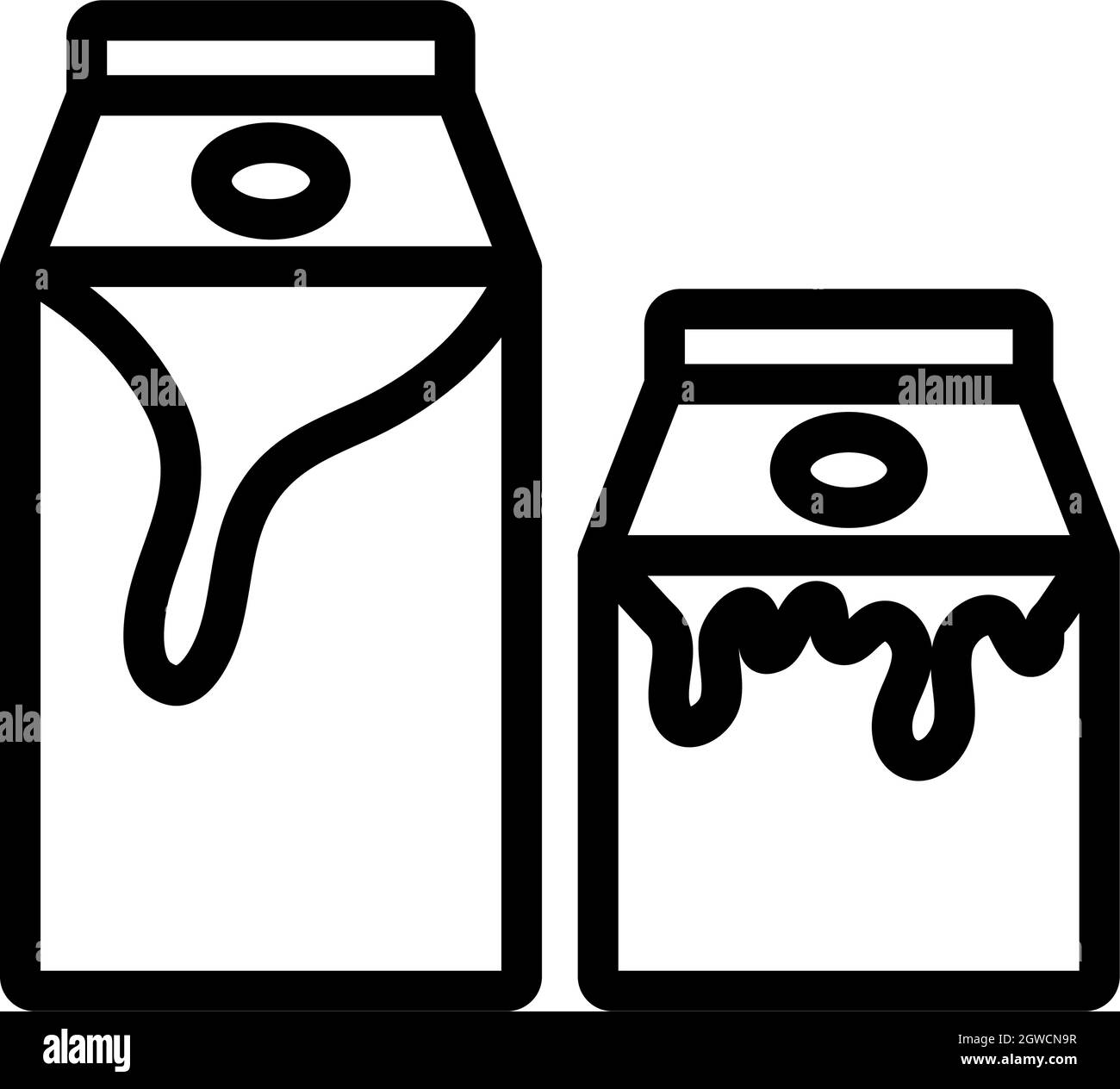 Milk And Cream Container Icon Stock Vector Image & Art Alamy