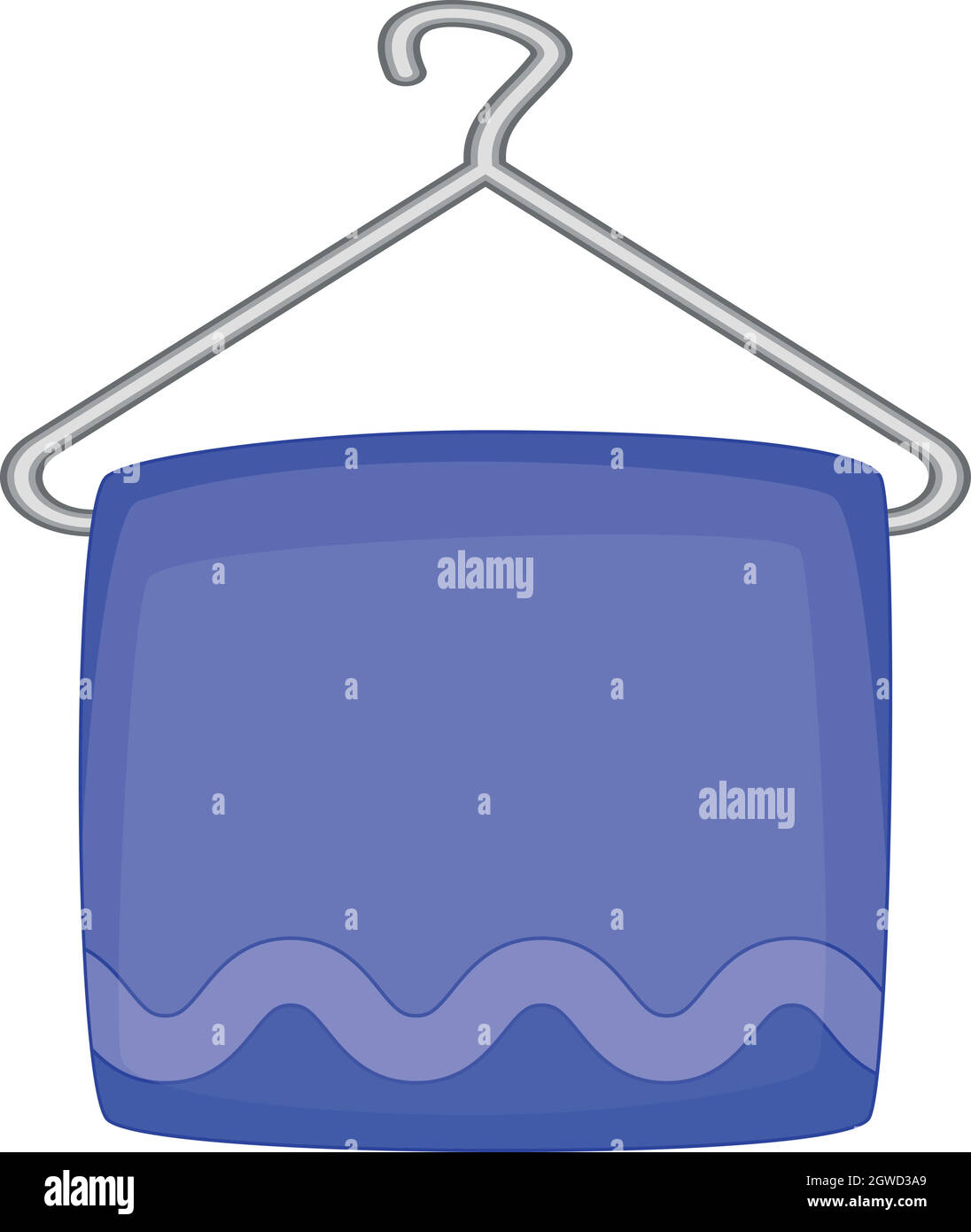 Set of towels hanging on hooks or holders, textile 14306460 Vector Art at  Vecteezy, image size:1096x1390