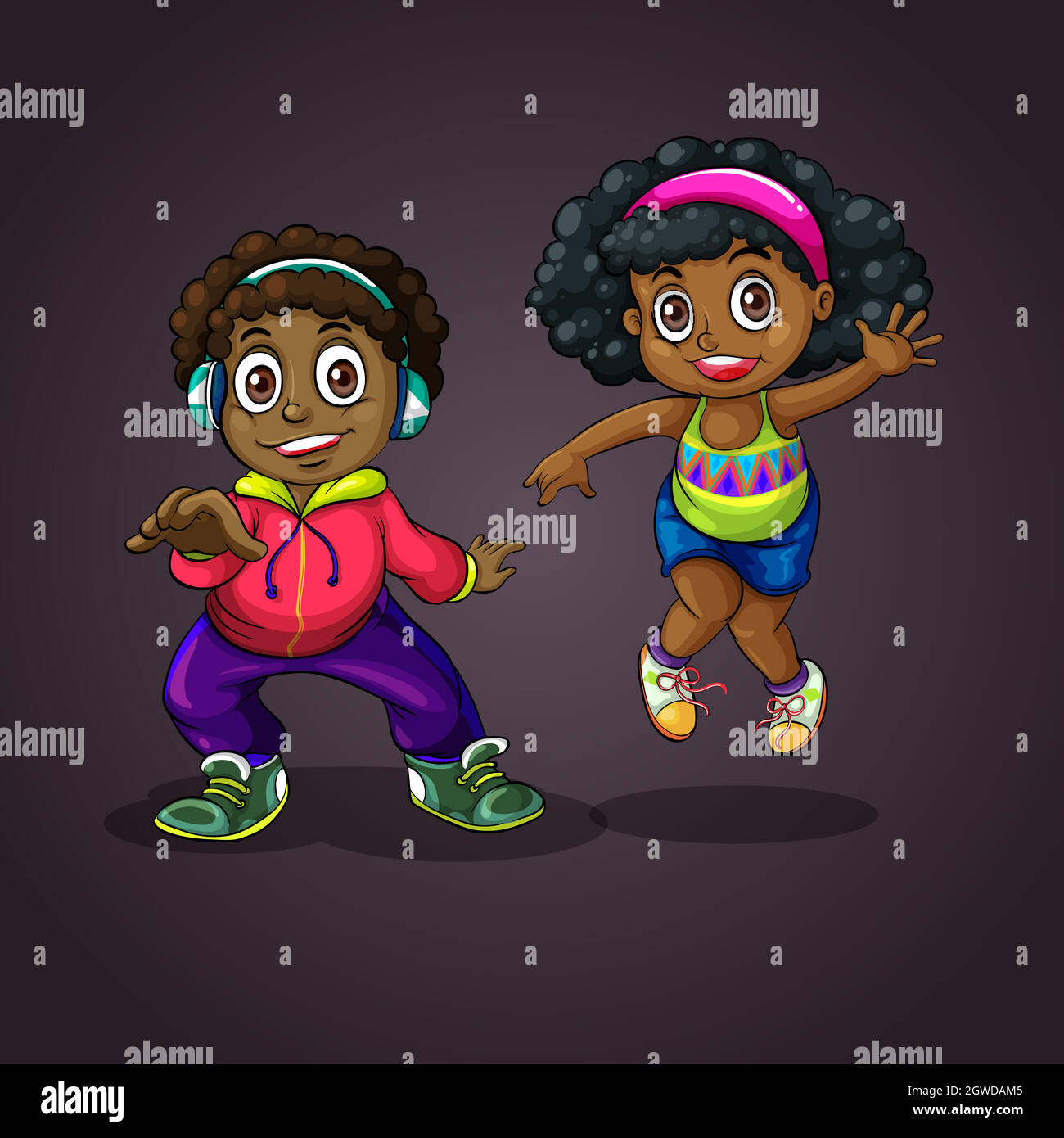 Boy and girl dancing Stock Vector Image & Art - Alamy