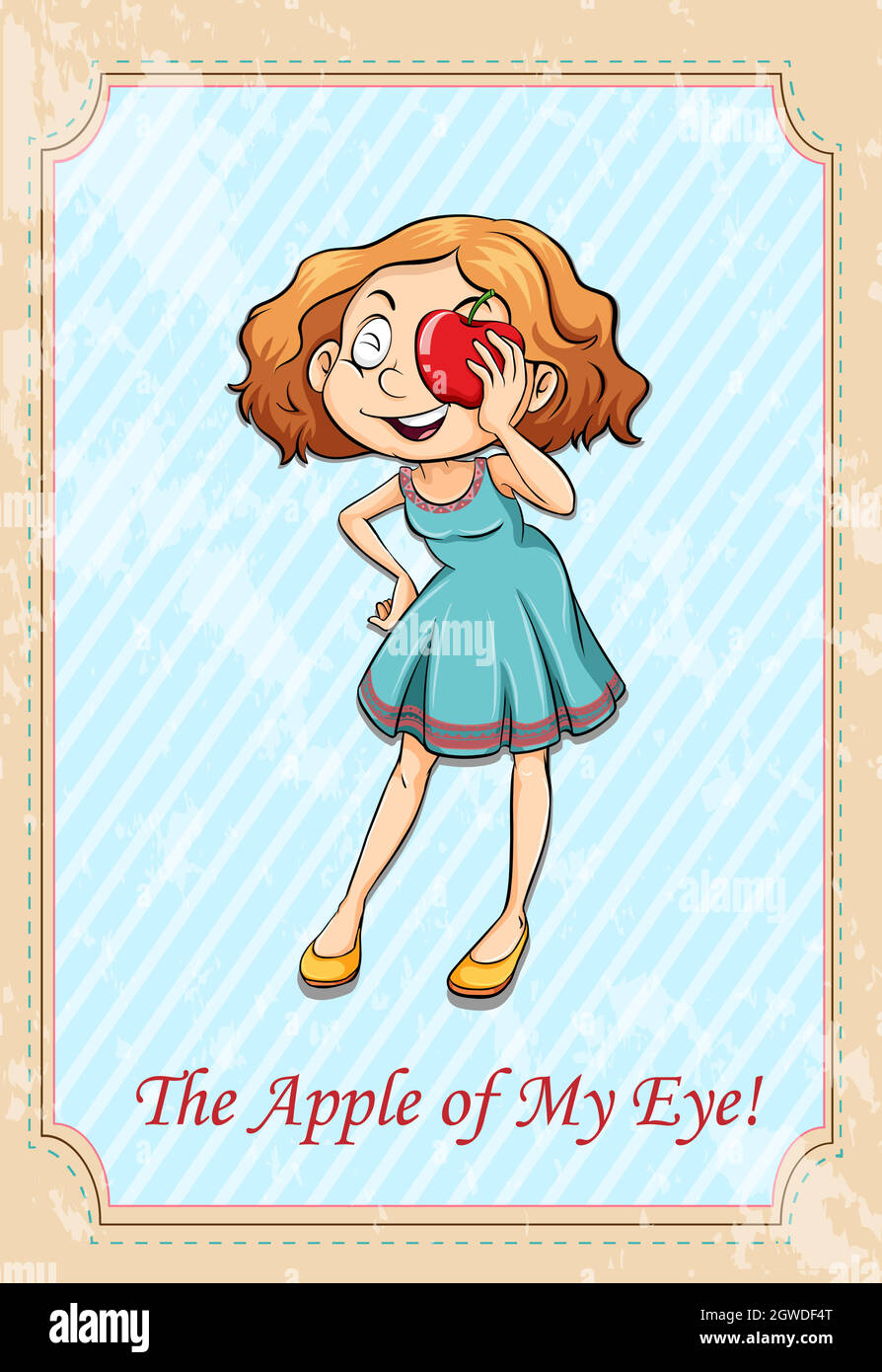 Apple of my eye Stock Vector Image & Art Alamy