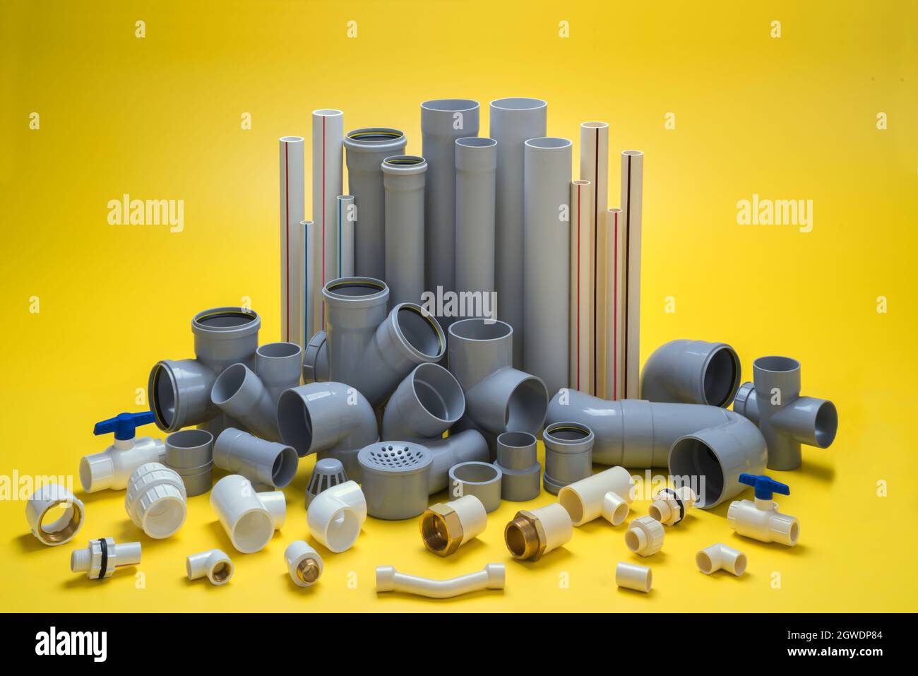 UPVC & CPVC Fittings for polypropylene pipes. Elements for pipelines